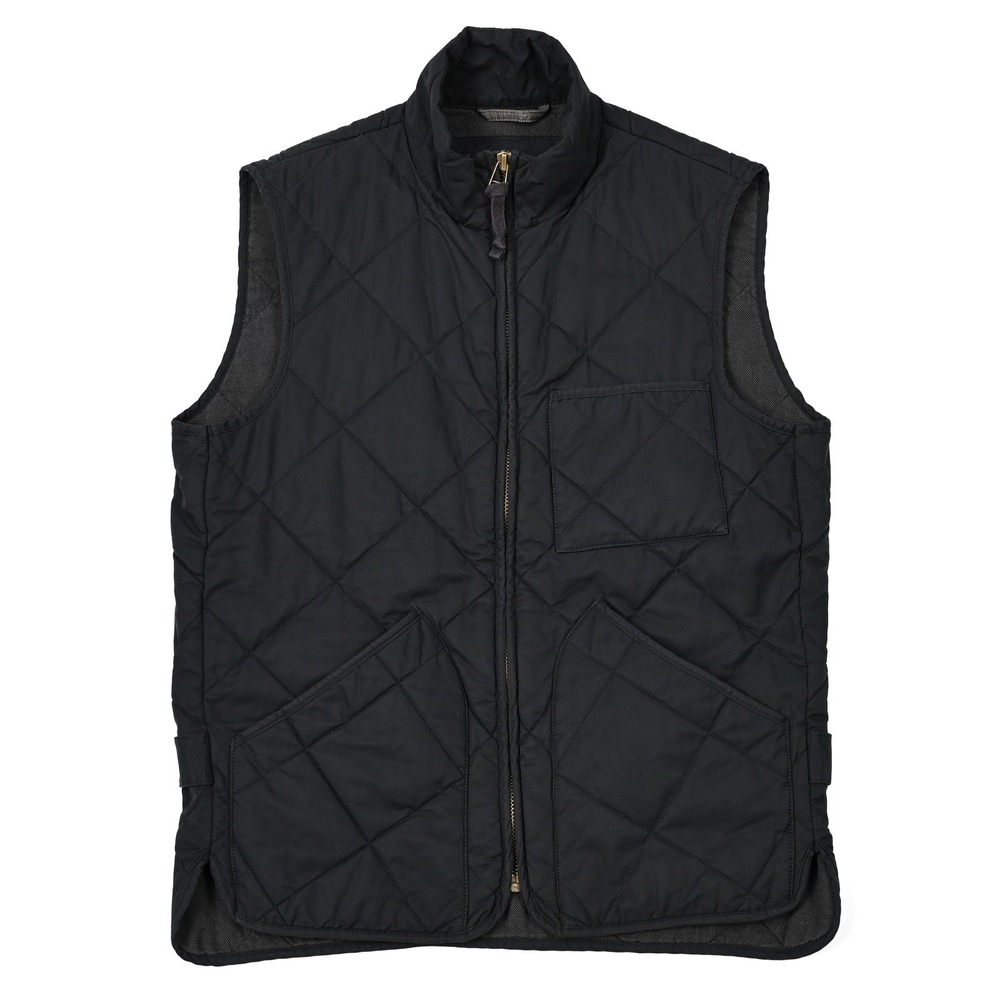 J.‎ Crew Sussex Quilted Vest Men's Small Thermore Full Zip Outerwear Military